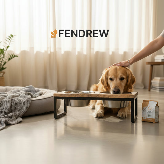 Wood & Metal Elevated Feeder