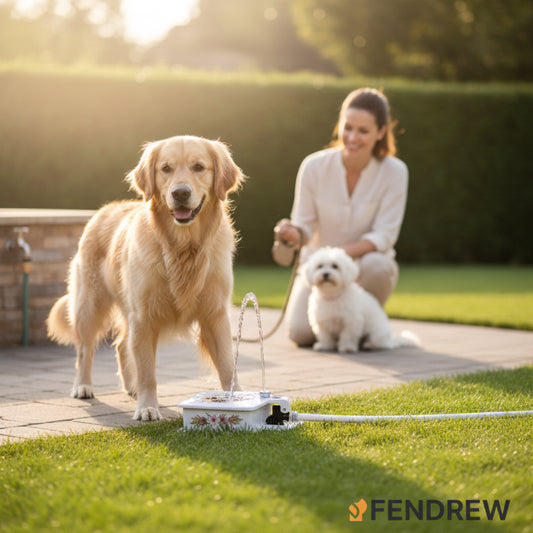 Dog Water Fountain Outdoor Step On
