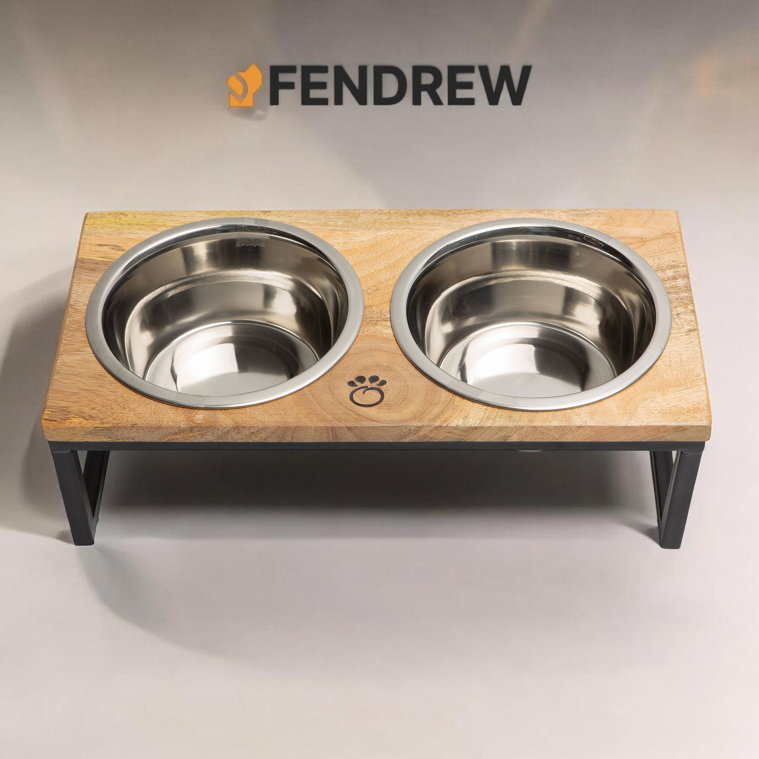 Wood & Metal Elevated Feeder