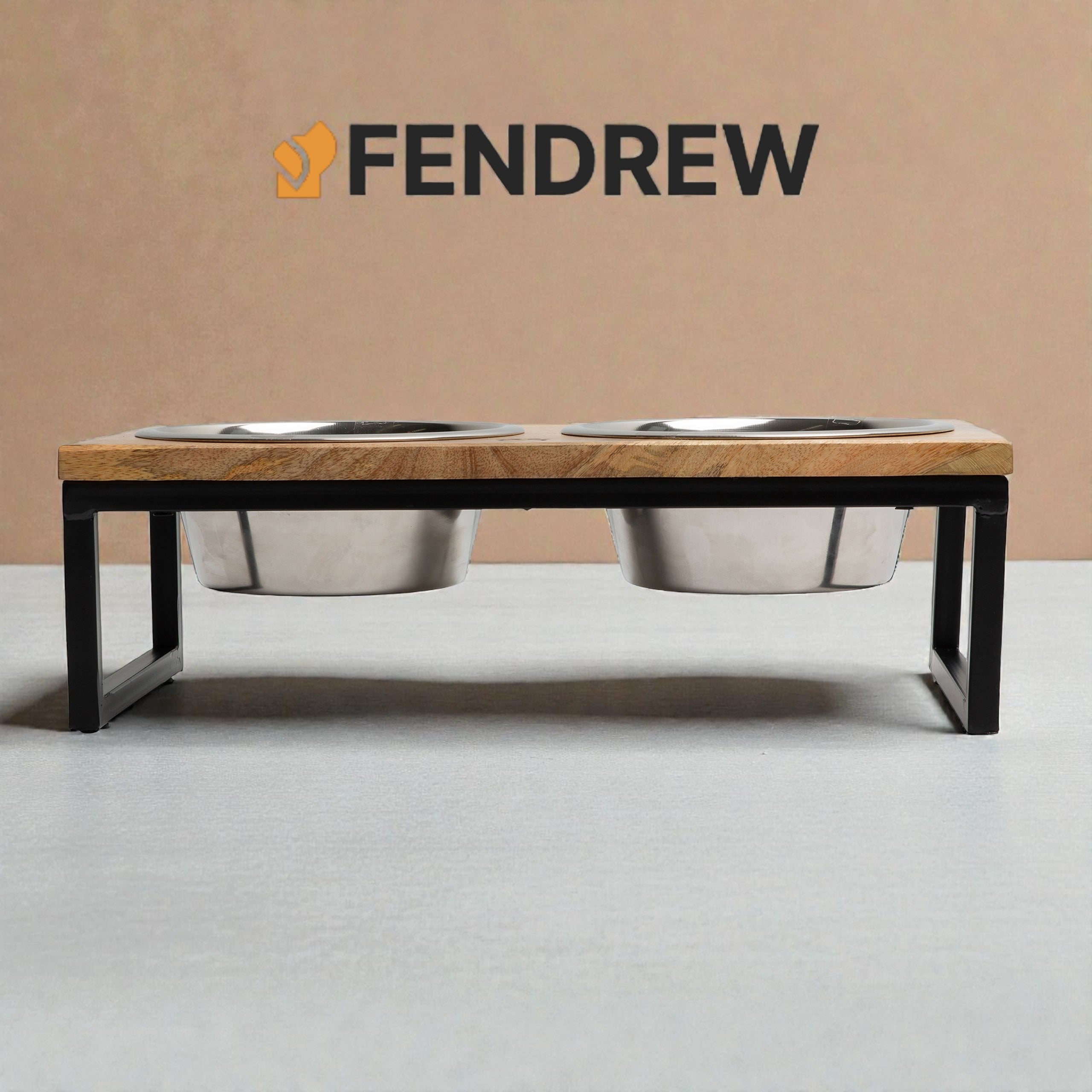 Wood & Metal Elevated Feeder