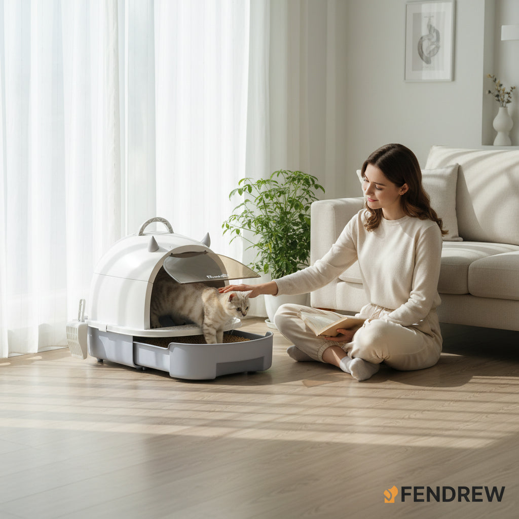 Covered Cat Litter Box